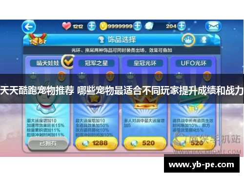 天天酷跑宠物推荐 哪些宠物最适合不同玩家提升成绩和战力
